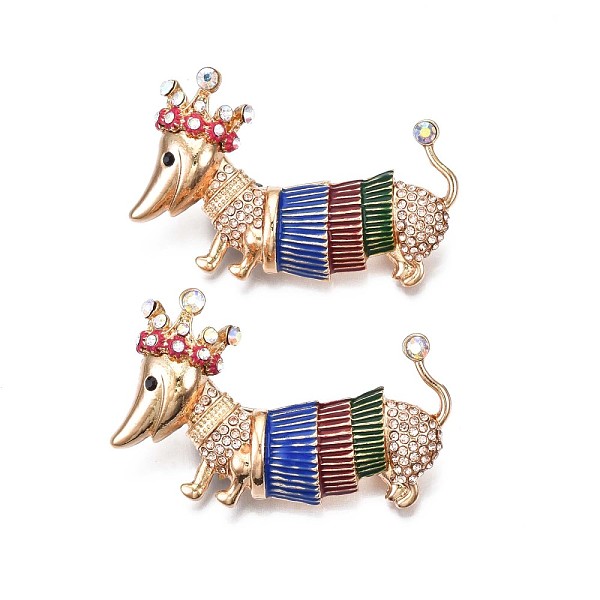 PandaHall Dog with Crown Enamel Pin with Rhinestone, 3D Animal Alloy Brooch for Backpack Clothes, Nickel Free & Lead Free, Light Golden..., Clear
PandaHall Dog with Crown Enamel Pin with Rhinestone, 3D Animal Alloy Brooch for Backpack Clothes, Nickel Free & Lead Free, Light Golden..., Clear