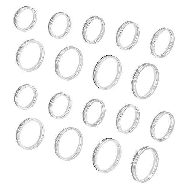 PandaHall Unicraftale 201 Stainless Steel Grooved Finger Rings Set for Men Women, Stainless Steel Color, Wide: 4mm, Inner Diameter...
PandaHall Unicraftale 201 Stainless Steel Grooved Finger Rings Set for Men Women, Stainless Steel Color, Wide: 4mm, Inner Diameter...
