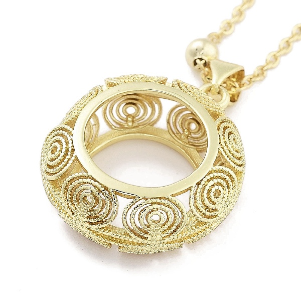 PandaHall Brass Pendants Necklace, Hollow Theme, Ring, 17.76 inch(451mm) Brass Ring
PandaHall Brass Pendants Necklace, Hollow Theme, Ring, 17.76 inch(451mm) Brass Ring