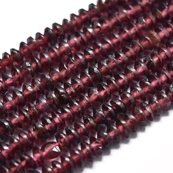 PandaHall Natural Garnet Beads Strands, Faceted, Bicone, 3x1.5mm, Hole: 0.6mm, about 260pcs/Strand, 15.35 inch(39cm) Garnet Bicone
PandaHall Natural Garnet Beads Strands, Faceted, Bicone, 3x1.5mm, Hole: 0.6mm, about 260pcs/Strand, 15.35 inch(39cm) Garnet Bicone