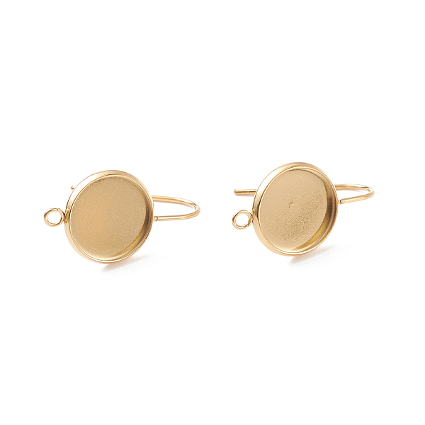 PandaHall Ion Plating(IP) 304 Stainless Steel Dangle Earrings, Cabochon Settings, with Vertical Loop, Flat Round, Golden, Tray: 12mm, 25.5mm...
PandaHall Ion Plating(IP) 304 Stainless Steel Dangle Earrings, Cabochon Settings, with Vertical Loop, Flat Round, Golden, Tray: 12mm, 25.5mm...