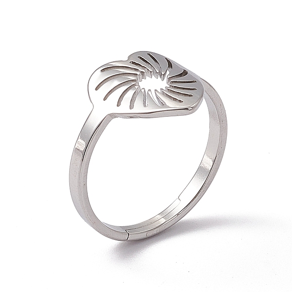 PandaHall 201 Stainless Steel Hollow Out Heart Adjustable Ring for Women, Stainless Steel Color, US Size 6(16.5mm) 201 Stainless Steel
PandaHall 201 Stainless Steel Hollow Out Heart Adjustable Ring for Women, Stainless Steel Color, US Size 6(16.5mm) 201 Stainless Steel
