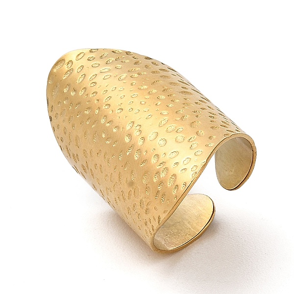 PandaHall 304 Stainless Steel Open Cuff Ring, Wide Band Ring for Women, Golden, Inner Diameter: 18mm 304 Stainless Steel
PandaHall 304 Stainless Steel Open Cuff Ring, Wide Band Ring for Women, Golden, Inner Diameter: 18mm 304 Stainless Steel