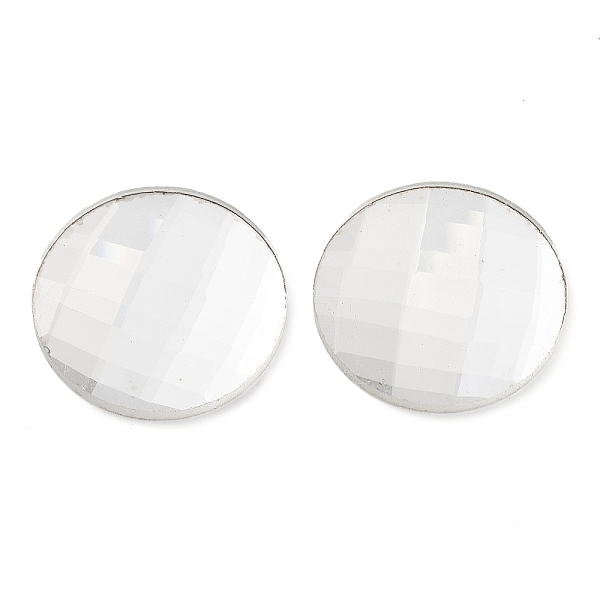 PandaHall Glass Cabochons, Flat Back & Back Plated, Faceted, Half Round, Clear, 30x4.5mm Glass Half Round Clear
PandaHall Glass Cabochons, Flat Back & Back Plated, Faceted, Half Round, Clear, 30x4.5mm Glass Half Round Clear