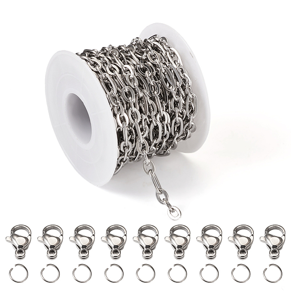 PandaHall DIY Chain Necklace Bracelet Making Kit, Including 304 Stainless Steel Figaro Chains & Lobster Claw Clasps & Jump Rings, Stainless...
PandaHall DIY Chain Necklace Bracelet Making Kit, Including 304 Stainless Steel Figaro Chains & Lobster Claw Clasps & Jump Rings, Stainless...