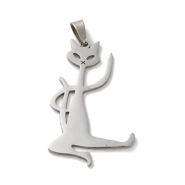 PandaHall 304 Stainless Steel Pendants, Laser Cut, Kung Fu Cat Charm, Stainless Steel Color, 34x21x1mm, Hole: 6x3mm 304 Stainless Steel Cat...
PandaHall 304 Stainless Steel Pendants, Laser Cut, Kung Fu Cat Charm, Stainless Steel Color, 34x21x1mm, Hole: 6x3mm 304 Stainless Steel Cat...