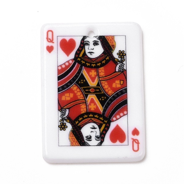 PandaHall Printed Acrylic Pendants, Rectangle with Playing Cards Pattern, Queen of Hearts, Colorful, 36x25.5x2mm, Hole: 1.8mm Acrylic...
PandaHall Printed Acrylic Pendants, Rectangle with Playing Cards Pattern, Queen of Hearts, Colorful, 36x25.5x2mm, Hole: 1.8mm Acrylic...