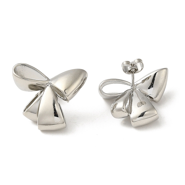 PandaHall Brass Stud Earrings, with Clear Cubic Zirconia for Women, Heart with Bowknot, Platinum, 21x24mm Cubic Zirconia Bowknot
PandaHall Brass Stud Earrings, with Clear Cubic Zirconia for Women, Heart with Bowknot, Platinum, 21x24mm Cubic Zirconia Bowknot