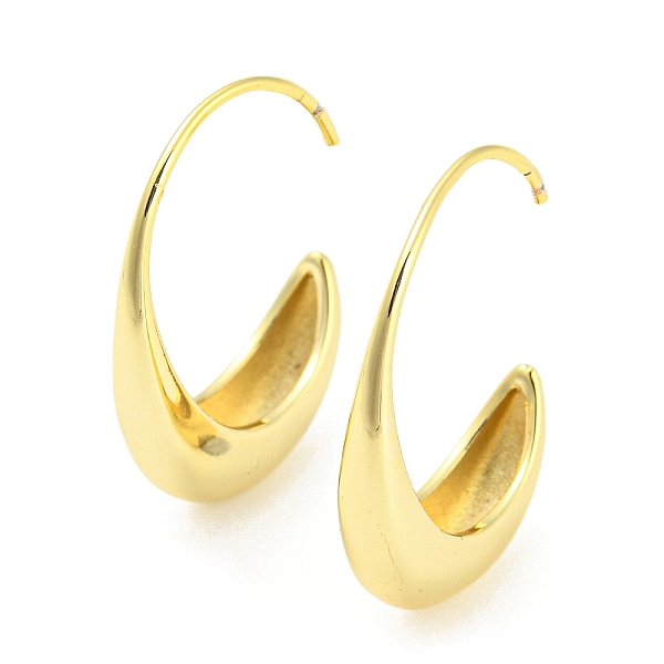 PandaHall Brass Crescent Moon Stud Earrings, Half Hoop Earrings for Women, Real 18K Gold Plated, 25x19x5mm Brass Moon
PandaHall Brass Crescent Moon Stud Earrings, Half Hoop Earrings for Women, Real 18K Gold Plated, 25x19x5mm Brass Moon
