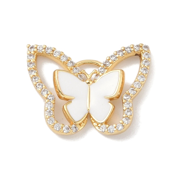PandaHall Rack Plating Brass Micro Pave Clear Cubic Zirconia Pendants, with Enamel, Long-Lasting Plated, Lead Free & Cadmium Free, Real 18K..., White
PandaHall Rack Plating Brass Micro Pave Clear Cubic Zirconia Pendants, with Enamel, Long-Lasting Plated, Lead Free & Cadmium Free, Real 18K..., White
