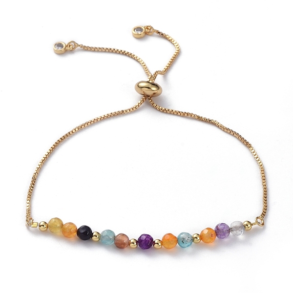 PandaHall Adjustable Natural Agate Slider Bracelets, Bolo Bracelets, with Brass Box Chains, Cubic Zirconia, Brass Round Beads and Cardboard...
PandaHall Adjustable Natural Agate Slider Bracelets, Bolo Bracelets, with Brass Box Chains, Cubic Zirconia, Brass Round Beads and Cardboard...