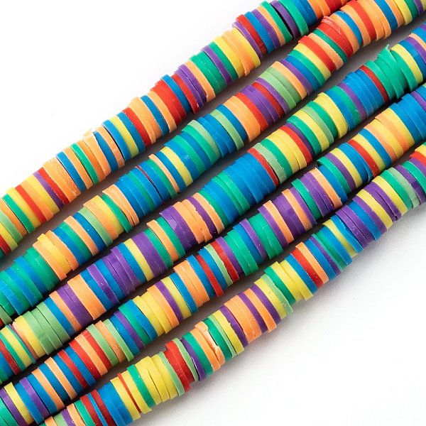 PandaHall Handmade Polymer Clay Beads Strands, for DIY Jewelry Crafts Supplies, Heishi Beads, Disc/Flat Round, Colorful, 8x1mm, Hole: 2mm...
PandaHall Handmade Polymer Clay Beads Strands, for DIY Jewelry Crafts Supplies, Heishi Beads, Disc/Flat Round, Colorful, 8x1mm, Hole: 2mm...