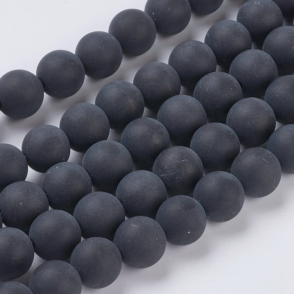 PandaHall Natural Black Agate Beads Strands, Dyed, Frosted, Round, 8mm, Hole: 1.2mm Black Agate Round Black
PandaHall Natural Black Agate Beads Strands, Dyed, Frosted, Round, 8mm, Hole: 1.2mm Black Agate Round Black