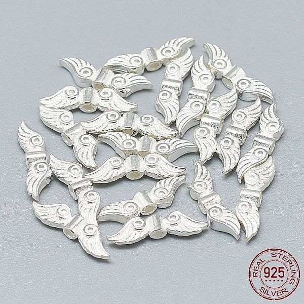 PandaHall 925 Sterling Silver Beads, Wing, Silver, 4x14x2.5mm, Hole: 1mm Sterling Silver Wing
PandaHall 925 Sterling Silver Beads, Wing, Silver, 4x14x2.5mm, Hole: 1mm Sterling Silver Wing