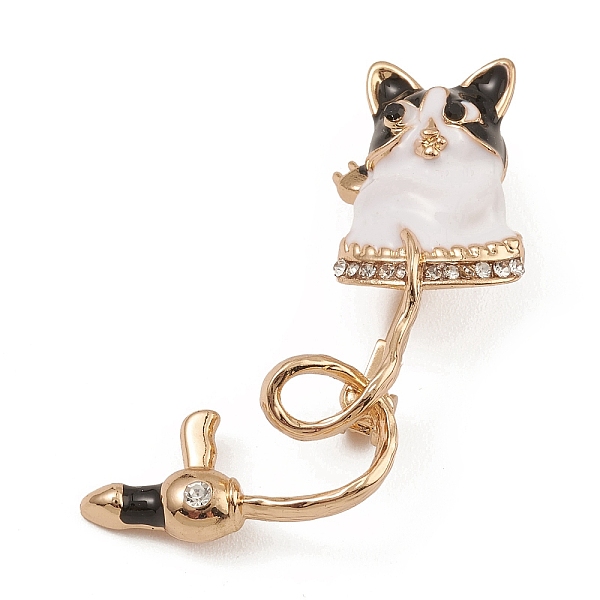 PandaHall Alloy with Rhinestone Brooch, Cat Enamel Pin, Golden, 41x24x12mm Alloy+Enamel Cat Shape
PandaHall Alloy with Rhinestone Brooch, Cat Enamel Pin, Golden, 41x24x12mm Alloy+Enamel Cat Shape
