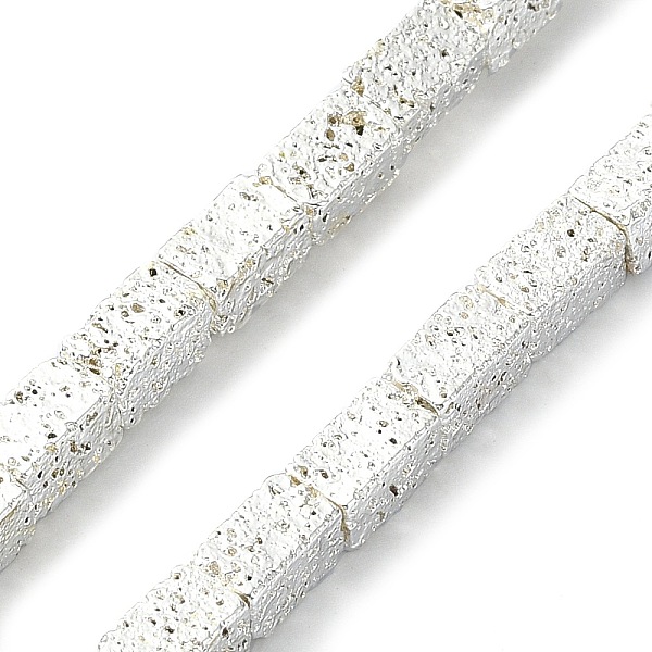 PandaHall Electroplated Natural Lava Rock Beads Strands, Cuboid, Silver Plated, 5~5.5x3x3mm, Hole: 1mm, about 76pcs/strand, 16.14''(41cm)...
PandaHall Electroplated Natural Lava Rock Beads Strands, Cuboid, Silver Plated, 5~5.5x3x3mm, Hole: 1mm, about 76pcs/strand, 16.14''(41cm)...