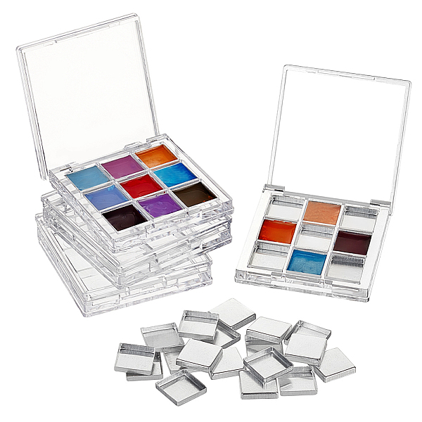PandaHall Olycraft 4Pcs DIY Refillable Plastic 9 Compartments Eyeshadow Palettes Sub Boxes, 36Pcs Square Removable Aluminum Pans, 18Pcs..., Multicolor
PandaHall Olycraft 4Pcs DIY Refillable Plastic 9 Compartments Eyeshadow Palettes Sub Boxes, 36Pcs Square Removable Aluminum Pans, 18Pcs..., Multicolor