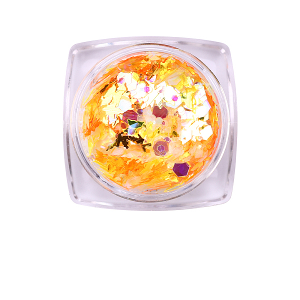 PandaHall Shining Nail Art Decoration Accessories, with Glitter Powder and Sequins, DIY Sparkly Paillette Tips Nail, Mixed Shapes, Orange...
PandaHall Shining Nail Art Decoration Accessories, with Glitter Powder and Sequins, DIY Sparkly Paillette Tips Nail, Mixed Shapes, Orange...