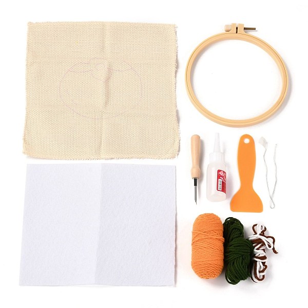 PandaHall DIY Cotton Cup Mat Punch Needle Kits, with Woolen Yarn and Nonwoven Fabric & Glue & Plastic Shovel & Wire & Awl Tool, Fruit...
PandaHall DIY Cotton Cup Mat Punch Needle Kits, with Woolen Yarn and Nonwoven Fabric & Glue & Plastic Shovel & Wire & Awl Tool, Fruit...
