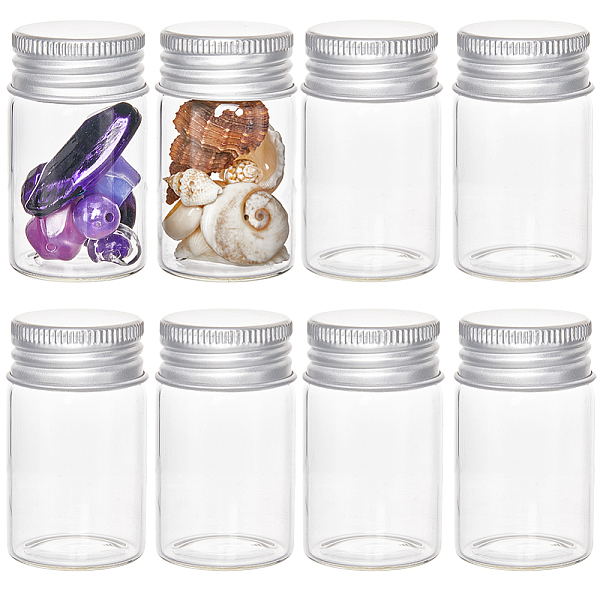 PandaHall SUNNYCLUE Clear Glass Bottles Bead Containers, Screw Top Bead Storage Tubes with Aluminum Cap, Column, Silver, 3x5cm, Capacity...
PandaHall SUNNYCLUE Clear Glass Bottles Bead Containers, Screw Top Bead Storage Tubes with Aluminum Cap, Column, Silver, 3x5cm, Capacity...
