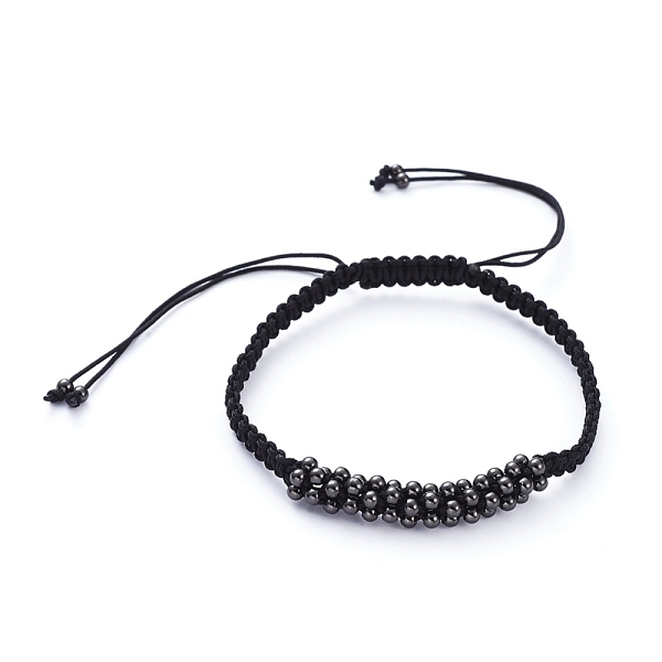PandaHall Unisex Adjustable Nylon Thread Braided Bead Bracelets, with Brass Round Beads, Gunmetal, 2-1/4 inch~3-7/8 inch(5.7~10cm) Nylon
PandaHall Unisex Adjustable Nylon Thread Braided Bead Bracelets, with Brass Round Beads, Gunmetal, 2-1/4 inch~3-7/8 inch(5.7~10cm) Nylon