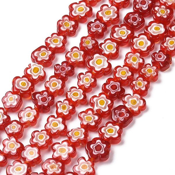 PandaHall Handmade Millefiori Glass Bead Strands, Flower, Red, 10x2.6mm, Hole: 1mm, about 42pcs/strand, 15.75 inch(40cm) Millefiori Lampwork...
PandaHall Handmade Millefiori Glass Bead Strands, Flower, Red, 10x2.6mm, Hole: 1mm, about 42pcs/strand, 15.75 inch(40cm) Millefiori Lampwork...