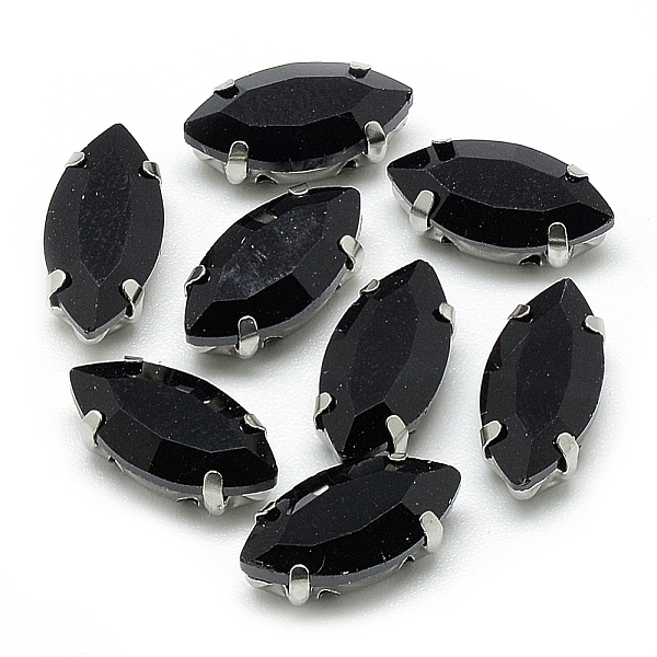 PandaHall Sew on Rhinestone, Multi-strand Links, Glass Rhinestone, with Platinum Tone Brass Prong Settings, Garments Accessories, Faceted..., Black
PandaHall Sew on Rhinestone, Multi-strand Links, Glass Rhinestone, with Platinum Tone Brass Prong Settings, Garments Accessories, Faceted..., Black