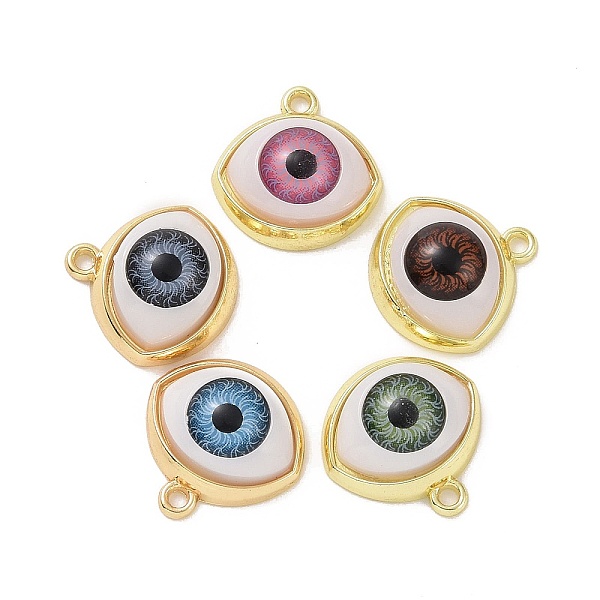 PandaHall Rack Plating Light Gold Alloy Acrylic Pandants, Evil Eye, Mixed Color, 17x16.5x7~7.5mm, Hole: 1.5mm Alloy Evil Eye Multicolor
PandaHall Rack Plating Light Gold Alloy Acrylic Pandants, Evil Eye, Mixed Color, 17x16.5x7~7.5mm, Hole: 1.5mm Alloy Evil Eye Multicolor
