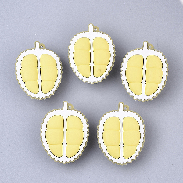 PandaHall PVC Plastic Big Pendants, Durian, Yellow, 50x38x20.5mm, Hole: 1.8mm PVC Fruit Yellow
PandaHall PVC Plastic Big Pendants, Durian, Yellow, 50x38x20.5mm, Hole: 1.8mm PVC Fruit Yellow