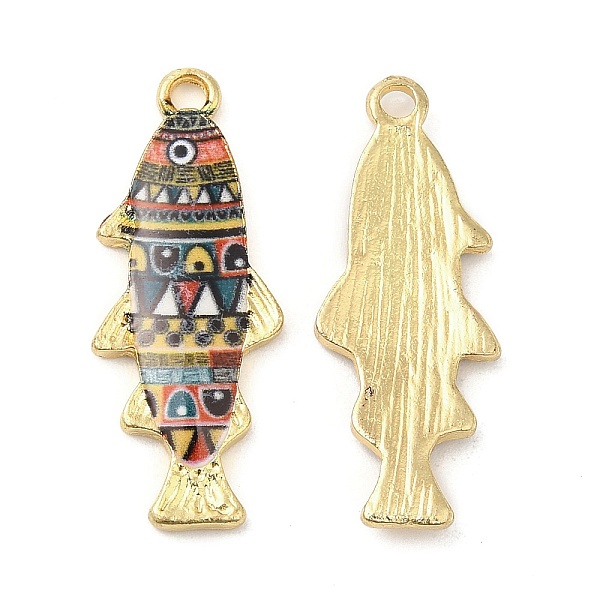PandaHall Alloy Enamel Pendants, Cadmium Free & Nickel Free & Lead Free, Golden, Fish Charm, Colorful, 27x10.5x2.5mm, Hole: 1.8mm...
PandaHall Alloy Enamel Pendants, Cadmium Free & Nickel Free & Lead Free, Golden, Fish Charm, Colorful, 27x10.5x2.5mm, Hole: 1.8mm...