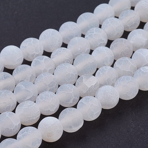 PandaHall Natural Crackle Agate Beads Strands, Dyed, Round, Grade A, White, 8mm, Hole: 1mm, about 50pcs/strand, 14 inch Crackle Agate Round...
PandaHall Natural Crackle Agate Beads Strands, Dyed, Round, Grade A, White, 8mm, Hole: 1mm, about 50pcs/strand, 14 inch Crackle Agate Round...