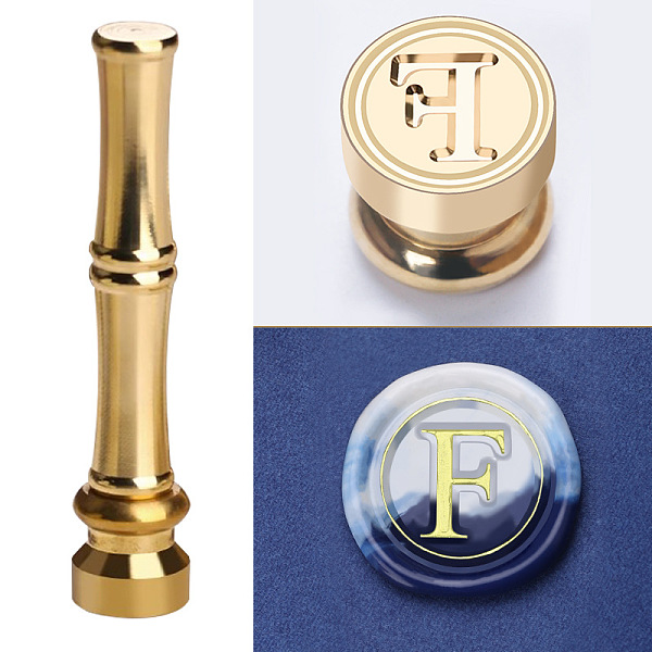 PandaHall Golden Tone Brass Wax Seal Stamp Head with Bamboo Stick Shaped Handle, for Greeting Card Making, Letter F, 74.5x15mm Brass Letter...
PandaHall Golden Tone Brass Wax Seal Stamp Head with Bamboo Stick Shaped Handle, for Greeting Card Making, Letter F, 74.5x15mm Brass Letter...