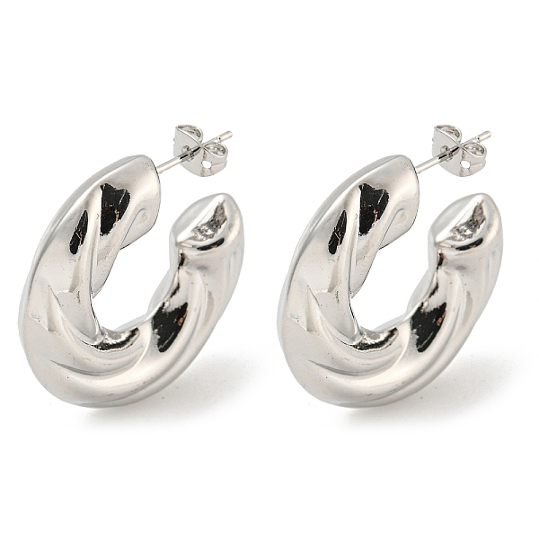 PandaHall Rack Plating Brass Stud Earrings, Long-Lasting Plated, Lead Free & Cadmium Free, C-shape, Platinum, 30x8mm Brass Others
PandaHall Rack Plating Brass Stud Earrings, Long-Lasting Plated, Lead Free & Cadmium Free, C-shape, Platinum, 30x8mm Brass Others