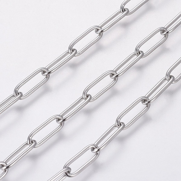 PandaHall 3.28 Feet Handmade 304 Stainless Steel Paperclip Chains, Soldered, Stainless Steel Color, 12x4x1mm 304 Stainless Steel
PandaHall 3.28 Feet Handmade 304 Stainless Steel Paperclip Chains, Soldered, Stainless Steel Color, 12x4x1mm 304 Stainless Steel
