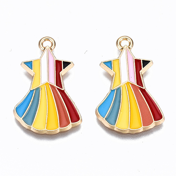 PandaHall Alloy Enamel Pendants, Cadmium Free & Lead Free, Light Gold, Meteor, Rainbow Color, 26x16.5x1mm, Hole: 1.5mm Alloy+Enamel Star
PandaHall Alloy Enamel Pendants, Cadmium Free & Lead Free, Light Gold, Meteor, Rainbow Color, 26x16.5x1mm, Hole: 1.5mm Alloy+Enamel Star