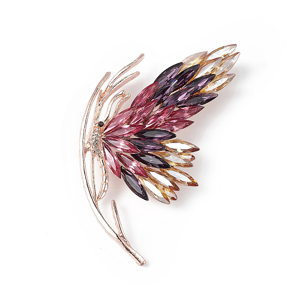 PandaHall Rhinestone Butterfly Brooch Pin, Light Gold Alloy Badge for Women, Amethyst, 73.5x64x15mm, Pin: 0.8mm Alloy+Rhinestone Purple
PandaHall Rhinestone Butterfly Brooch Pin, Light Gold Alloy Badge for Women, Amethyst, 73.5x64x15mm, Pin: 0.8mm Alloy+Rhinestone Purple