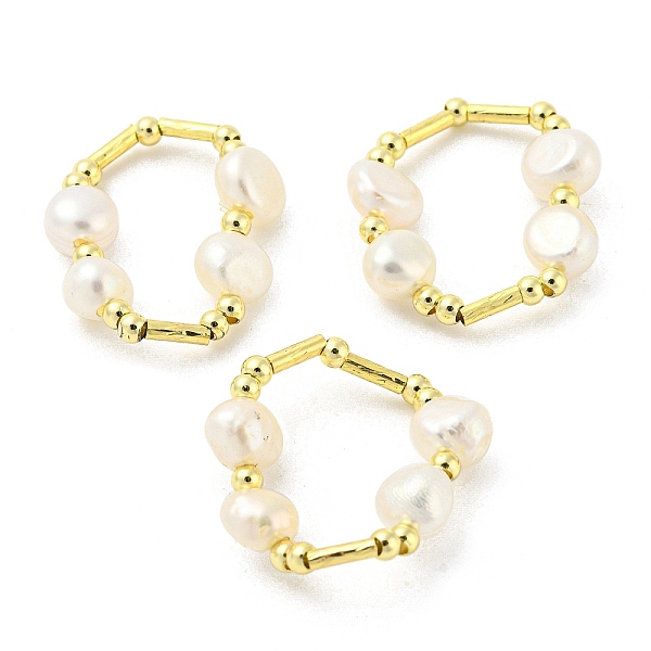 PandaHall Brass & Natural Pearl Beaded Stretch Finger Ring, Real 14K Gold Plated, US Size 7 1/4(17.5mm) Pearl
PandaHall Brass & Natural Pearl Beaded Stretch Finger Ring, Real 14K Gold Plated, US Size 7 1/4(17.5mm) Pearl