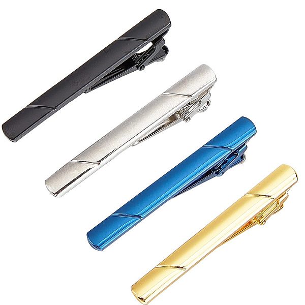 PandaHall Brass Tie Clips, Rectangle, Mixed Color, 58.5x6.5x2.7~23mm, 4pcs/set Brass Rectangle
PandaHall Brass Tie Clips, Rectangle, Mixed Color, 58.5x6.5x2.7~23mm, 4pcs/set Brass Rectangle