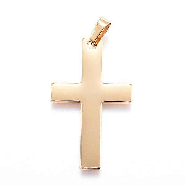PandaHall Ion Plating(IP) 304 Stainless Steel Pendants, Latin Cross, Golden, 36.5x22x1mm, Hole: 4x7mm 304 Stainless Steel Cross
PandaHall Ion Plating(IP) 304 Stainless Steel Pendants, Latin Cross, Golden, 36.5x22x1mm, Hole: 4x7mm 304 Stainless Steel Cross