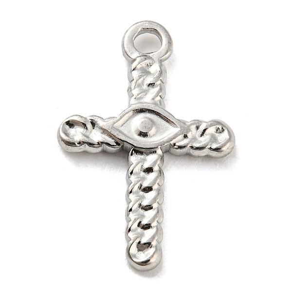 PandaHall 304 Stainless Steel Pendants, Cross with Eye Charm, Stainless Steel Color, 18x12x1.5mm, Hole: 1.6mm 304 Stainless Steel Cross
PandaHall 304 Stainless Steel Pendants, Cross with Eye Charm, Stainless Steel Color, 18x12x1.5mm, Hole: 1.6mm 304 Stainless Steel Cross