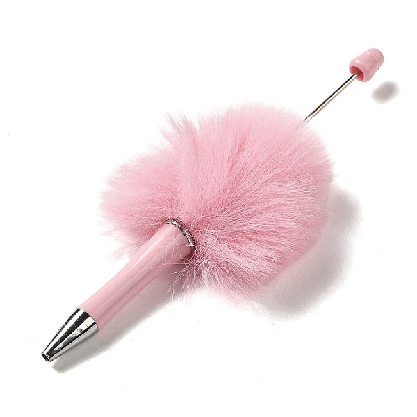 PandaHall Plastic Ball-Point Pen, Plush Pompom Ball Beadable Pen, for DIY Personalized Pen with Jewelry Bead, Pink, 145x53mm, Pin: 1.8mm...
PandaHall Plastic Ball-Point Pen, Plush Pompom Ball Beadable Pen, for DIY Personalized Pen with Jewelry Bead, Pink, 145x53mm, Pin: 1.8mm...