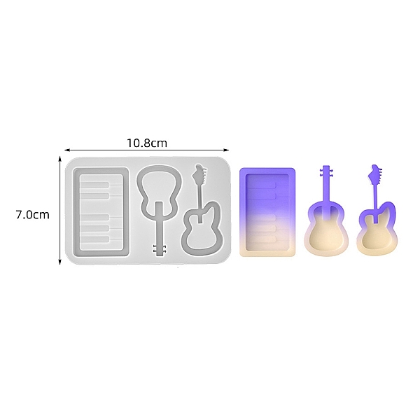 PandaHall DIY Silicone Quicksand Mold, Resin Casting Molds, Guitar, 108x70x11mm Silicone Guitar White
PandaHall DIY Silicone Quicksand Mold, Resin Casting Molds, Guitar, 108x70x11mm Silicone Guitar White