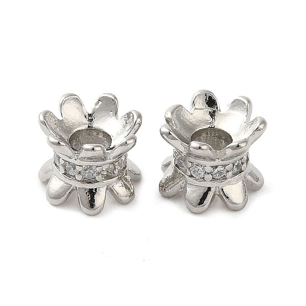 PandaHall Rack Plating Brass Beads, with CLear Cubic Zirconia, Long-Lasting Plated, Lead Free & Cadmium Free, Platinum, 7.5x7.5x6mm, Hole...
PandaHall Rack Plating Brass Beads, with CLear Cubic Zirconia, Long-Lasting Plated, Lead Free & Cadmium Free, Platinum, 7.5x7.5x6mm, Hole...