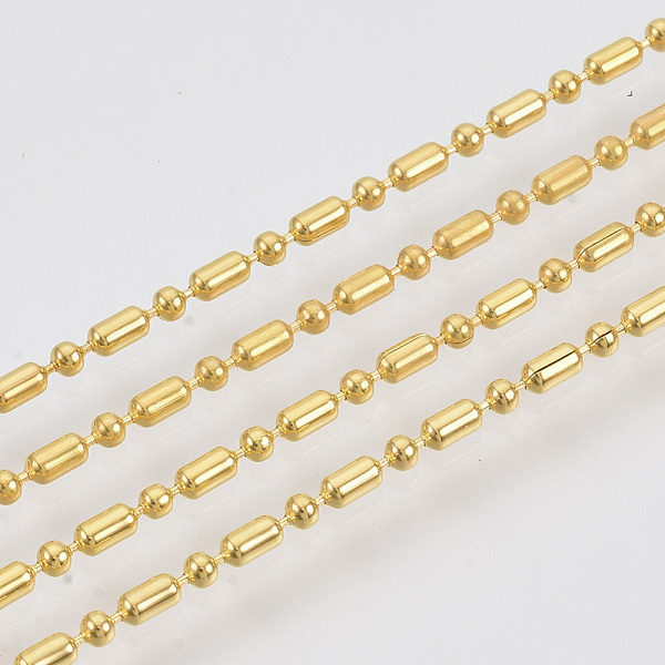 PandaHall Brass Ball Chains, Ball-Bar Style, Round and Oval, Long-Lasting Plated, Soldered, with Spool, Cadmium Free & Nickel Free & Lead...
PandaHall Brass Ball Chains, Ball-Bar Style, Round and Oval, Long-Lasting Plated, Soldered, with Spool, Cadmium Free & Nickel Free & Lead...