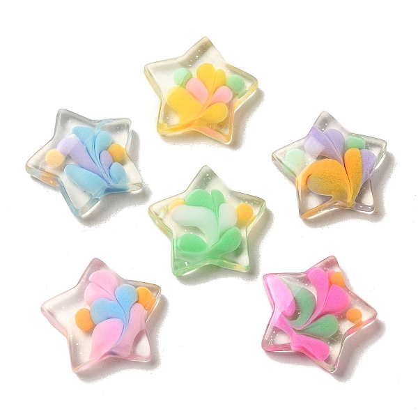 PandaHall Transparent Resin Decoden Cabochons, with Glitter Powder, Mixed Color, Star, 25.5x25.5x6mm Resin Star
PandaHall Transparent Resin Decoden Cabochons, with Glitter Powder, Mixed Color, Star, 25.5x25.5x6mm Resin Star