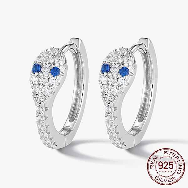 PandaHall Rhodium Plated 925 Sterling Silver Micro Pave Cubic Zirconia Hoop Earrings, Snake, Platinum, 19mm Cubic Zirconia Snake Clear
PandaHall Rhodium Plated 925 Sterling Silver Micro Pave Cubic Zirconia Hoop Earrings, Snake, Platinum, 19mm Cubic Zirconia Snake Clear