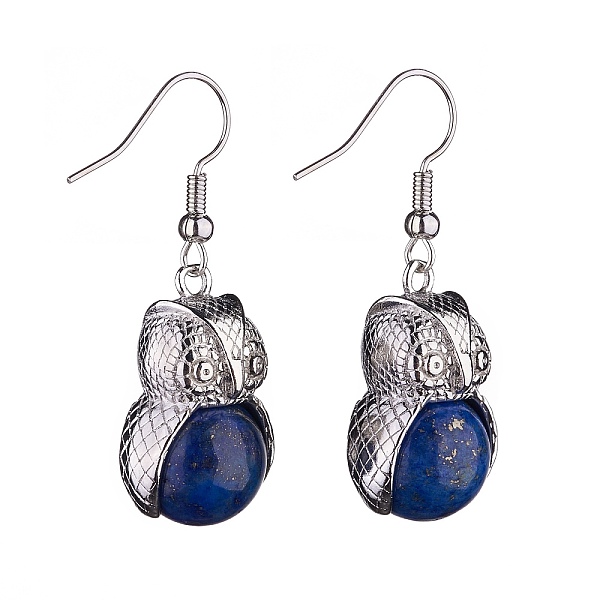 PandaHall Natural Lapis Lazuli Owl Dangle Earrings, Platinum Brass Jewelry for Women, 41mm, Pin: 0.6mm Lapis Lazuli
PandaHall Natural Lapis Lazuli Owl Dangle Earrings, Platinum Brass Jewelry for Women, 41mm, Pin: 0.6mm Lapis Lazuli