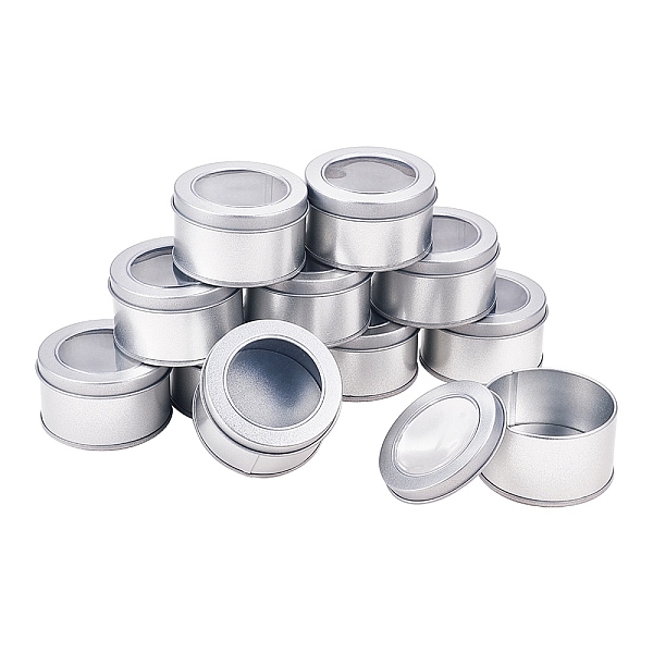 PandaHall Round Iron Tin Cans, Iron Jar, Storage Containers for Jewelry Beads, Candies, with Slip-on Lid and Clear Window, Platinum, 6.9x4cm...
PandaHall Round Iron Tin Cans, Iron Jar, Storage Containers for Jewelry Beads, Candies, with Slip-on Lid and Clear Window, Platinum, 6.9x4cm...