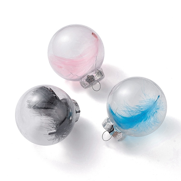 PandaHall (Defective Closeout Sale: Surface Scratch) Plastic Ball Ornament Decoration, with Feather inside, Mixed Color, 76x60mm, Hole..., Multicolor
PandaHall (Defective Closeout Sale: Surface Scratch) Plastic Ball Ornament Decoration, with Feather inside, Mixed Color, 76x60mm, Hole..., Multicolor