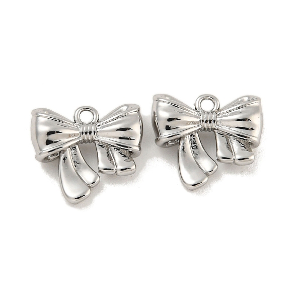 PandaHall Brass Charms, Bowknot Charms, Platinum, 10x11x3.5mm, Hole: 1.2mm Brass Bowknot
PandaHall Brass Charms, Bowknot Charms, Platinum, 10x11x3.5mm, Hole: 1.2mm Brass Bowknot